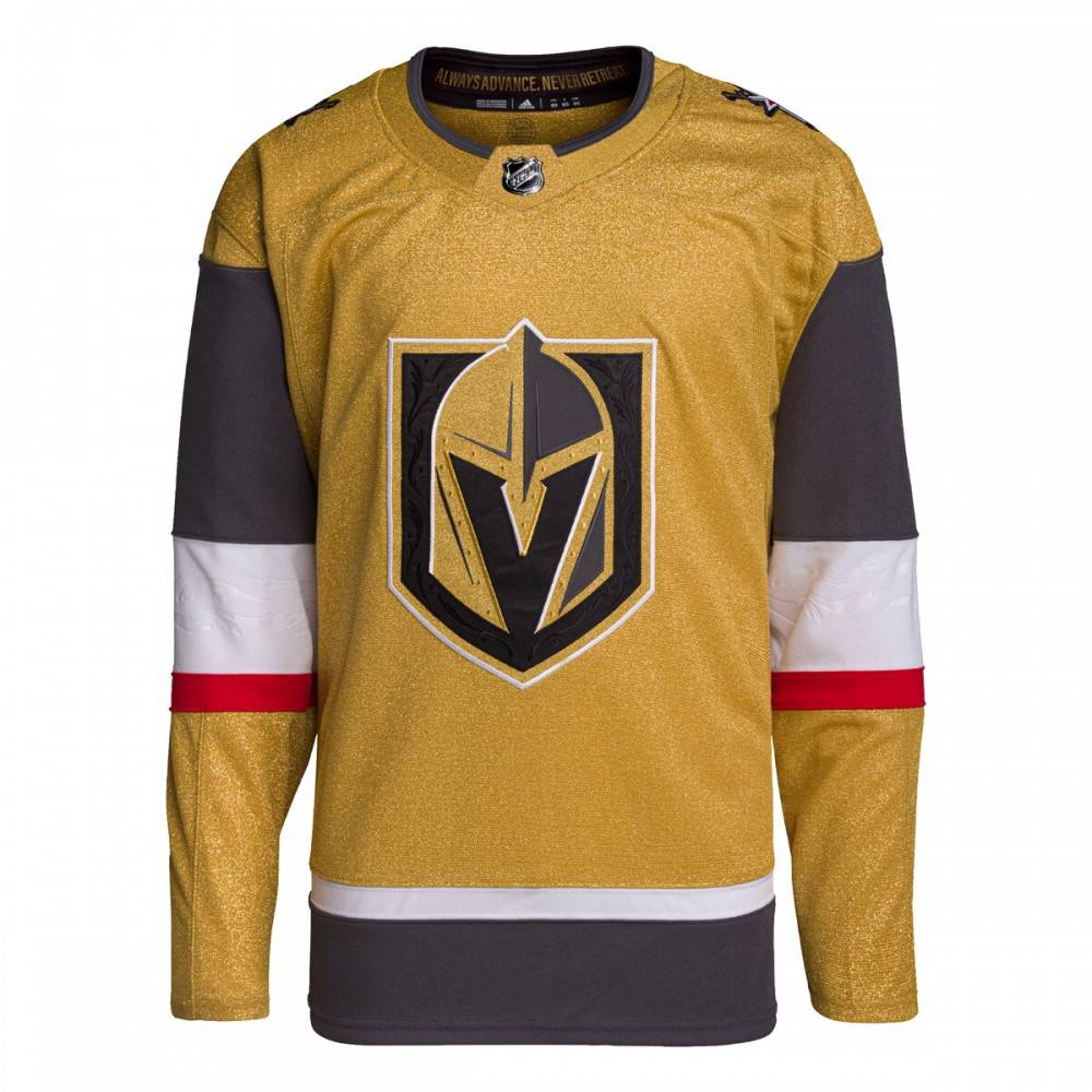 Vegas Golden Knights adidas Alternate Primegreen Authentic Jersey - Gold-Pro Kit Vault | Brand New 26/27 Sports Jerseys